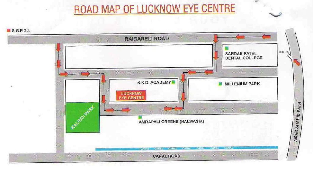 Lucknow Eye Centre Map